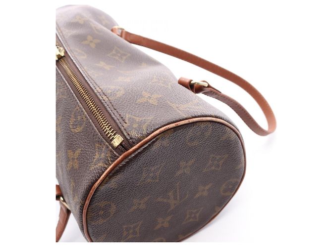 Borsa Louis Vuitton Papillon 26 Marrone Monogramma - vista 10