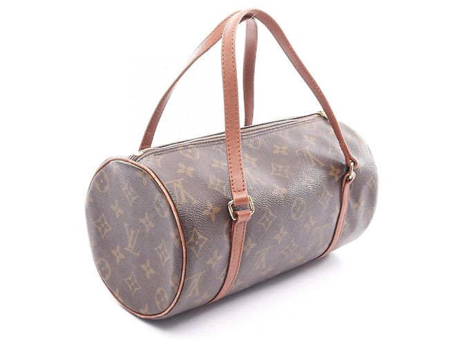 Borsa Louis Vuitton Papillon 26 Marrone Monogramma - vista 2