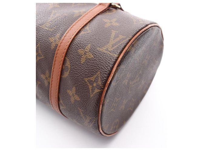 Borsa Louis Vuitton Papillon 26 Marrone Monogramma - vista 6