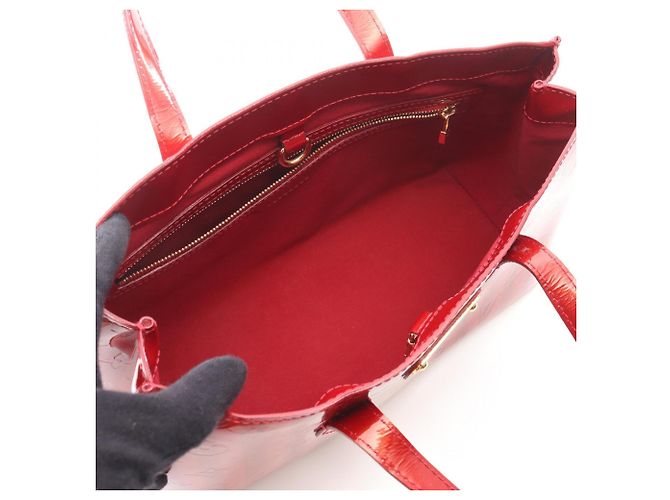 Borsa Louis Vuitton Wilshire PM Rosso Monogramma - vista 3