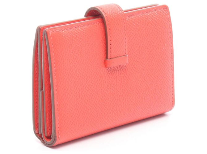 Hermès Tarjetero Business Bearn Mini Hermes Roja - vista 2