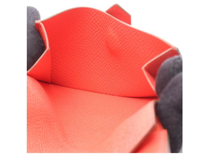 Hermès Tarjetero Business Bearn Mini Hermes Roja - vista 4
