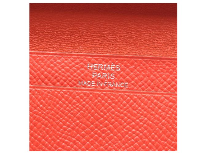 Hermès Tarjetero Business Bearn Mini Hermes Roja - vista 5