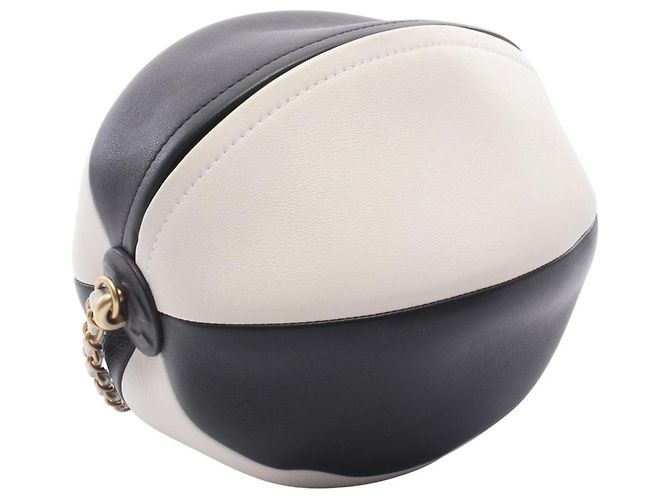 Borsa a Spalla Chanel Beach Ball Nero Bianco - vista 2