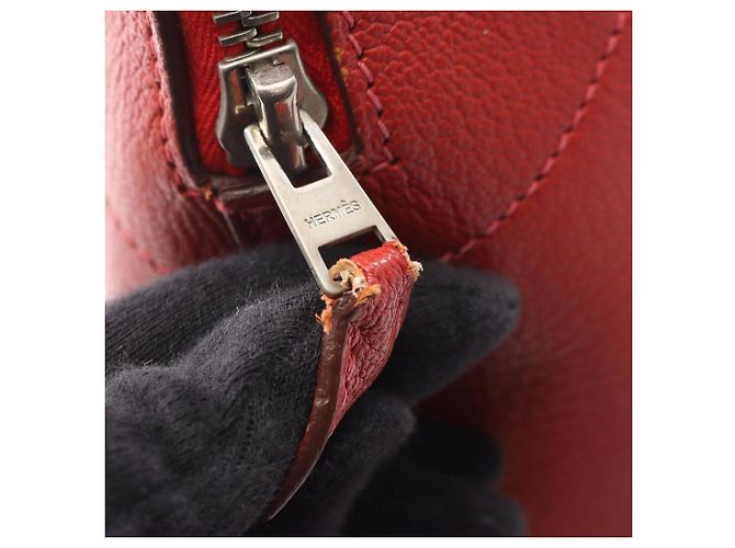 Hermès Borsa Hermes Bolide 31 in Rouge Garance Rosso - vista 11