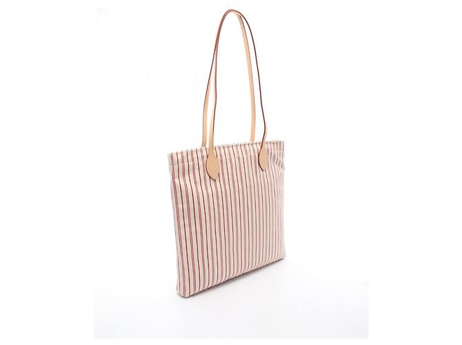 Louis Vuitton Carry It Tragetasche Rot Beige - Ansicht 2