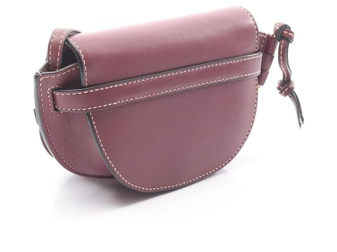 Borsa a tracolla Loewe Gate Bag Mini Bordò - vista 2