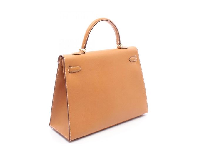 Hermès Borsa Hermes Kelly 35 Marrone - vista 2