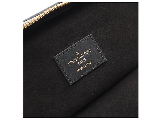 Borsa Louis Vuitton Monogram Empreinte Vanity PM Nero - vista 4