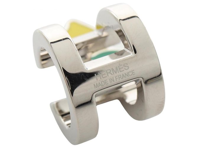 Hermès Anillo Twilly Ring Mini H Citron Hermes Plata Amarillo - vista 3