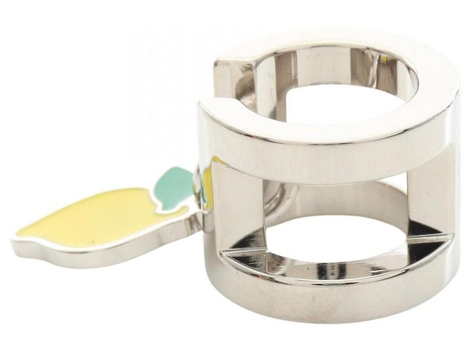 Hermès Anillo Twilly Ring Mini H Citron Hermes Plata Amarillo - vista 4