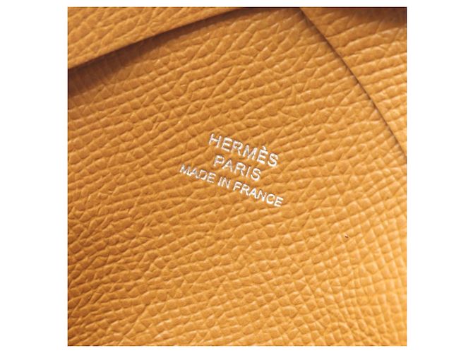 Hermès Cartera Hermes Calvi Duo - Monedero Castaño - vista 6