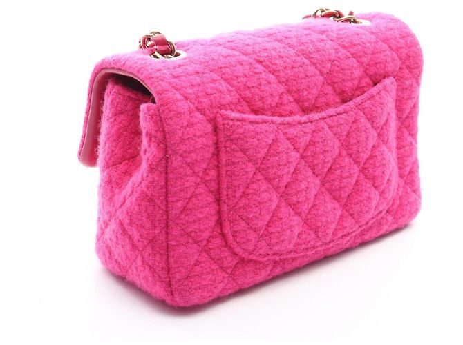 Borsa a Spalla Chanel Mini Matelassé 20 Rosa - vista 2