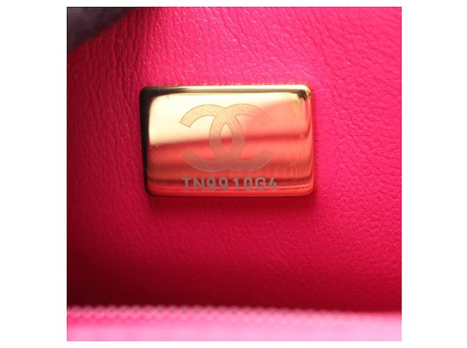 Borsa a Spalla Chanel Mini Matelassé 20 Rosa - vista 5