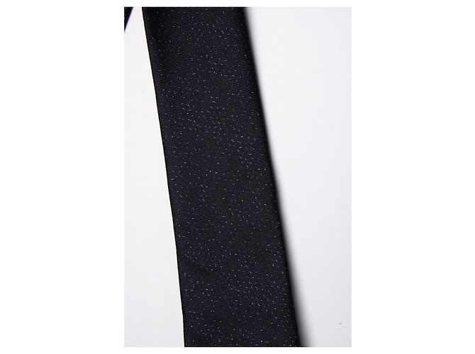 Lanvin, cravatta in lurex a pois nera Nero - vista 3