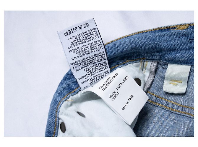 R13, jeans tailored drop en azul - vista 7
