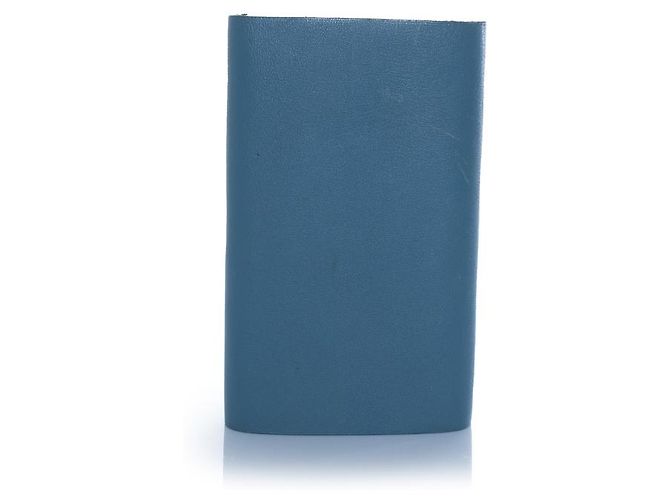 Hermès Hermes, libreta de cuero azul - vista 4