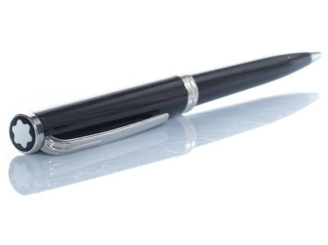 Montblanc, leather wallet with pen Black - view 4