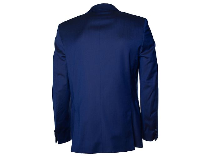 Paul Smith, blauer glänzender Blazer - Ansicht 2