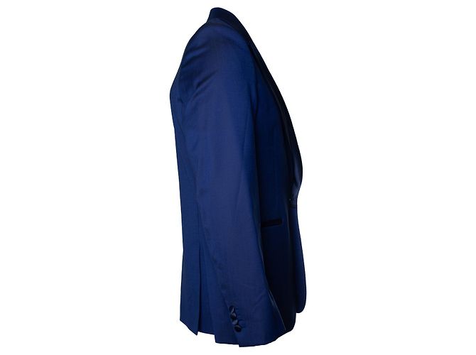 Paul Smith, blauer glänzender Blazer - Ansicht 3