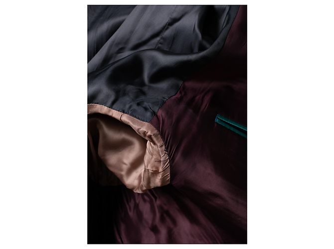 Paul Smith, blauer glänzender Blazer - Ansicht 6