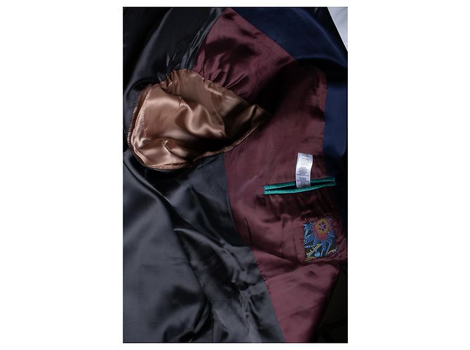 Paul Smith, blauer glänzender Blazer - Ansicht 8