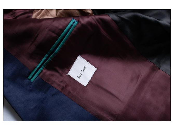 Paul Smith, blauer glänzender Blazer - Ansicht 9