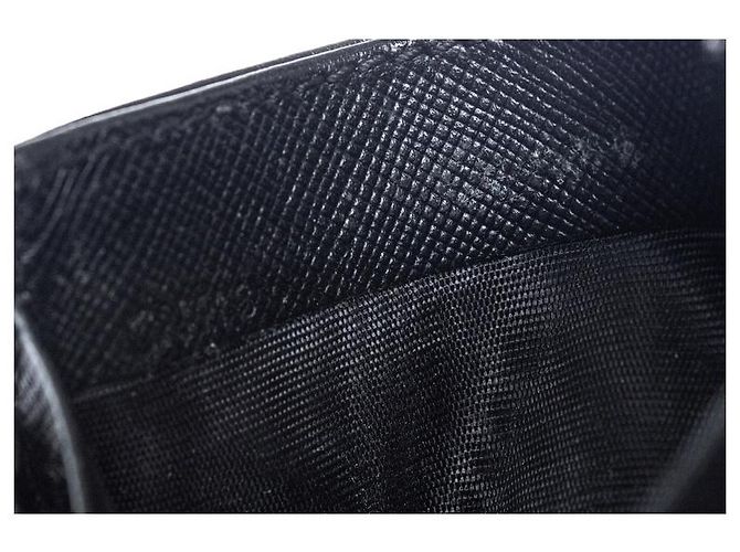 Montblanc, structured leather card holder in black - view 4