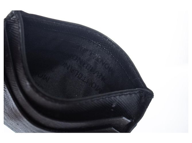 Montblanc, structured leather card holder in black - view 6