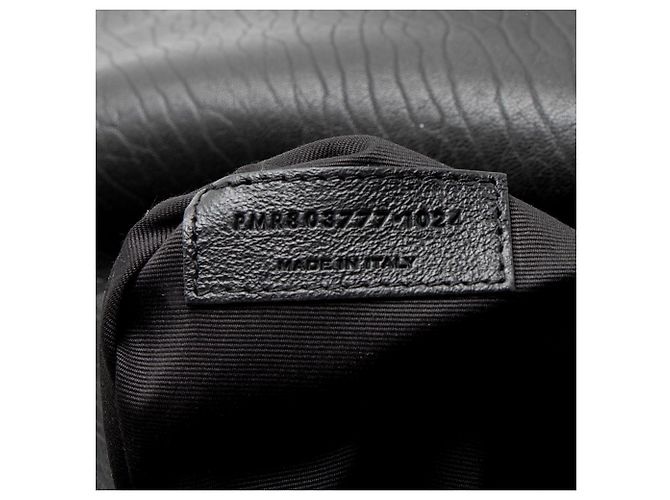 Borsa a Spalla Saint Laurent Grained Lambskin Monogram Niki Large Nero - vista 6