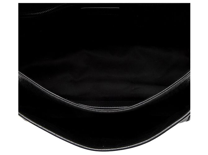 Borsa a Spalla Saint Laurent Grained Lambskin Monogram Niki Large Nero - vista 7