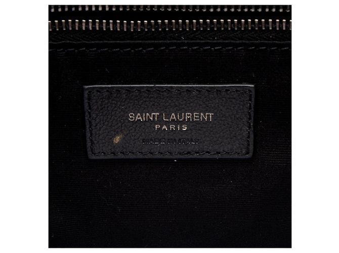 Borsa a Spalla Saint Laurent Grained Lambskin Monogram Niki Large Nero - vista 8