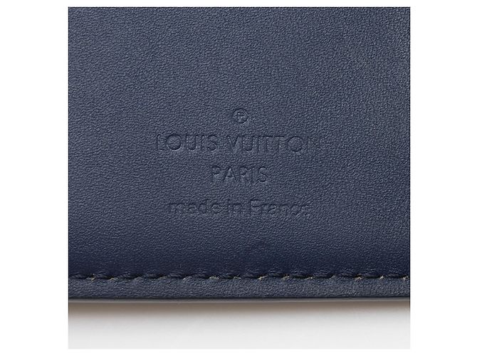Portafoglio Louis Vuitton Limited Edition Monogram Watercolor Brazza Blu - vista 6