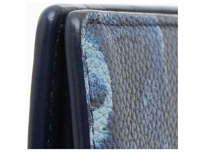 Portafoglio Louis Vuitton Limited Edition Monogram Watercolor Brazza Blu - vista 9