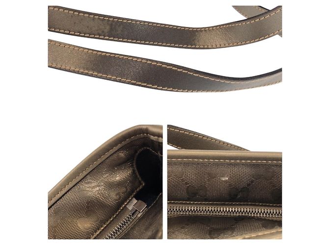 Borsa a tracolla tote Gucci GG Imprime Marrone Bronzo - vista 7