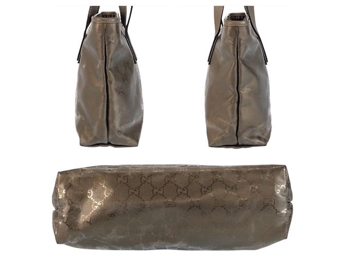 Borsa a tracolla tote Gucci GG Imprime Marrone Bronzo - vista 9