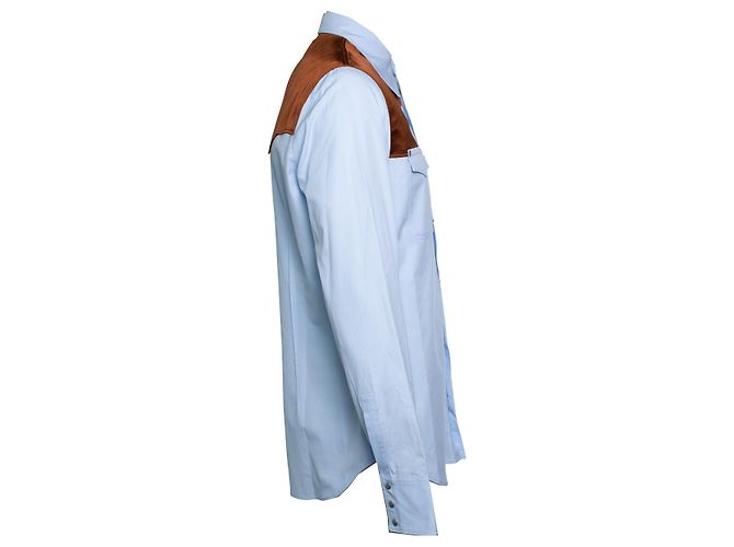 Maison Martin Margiela Maison Margiela, camicia western blu - vista 4