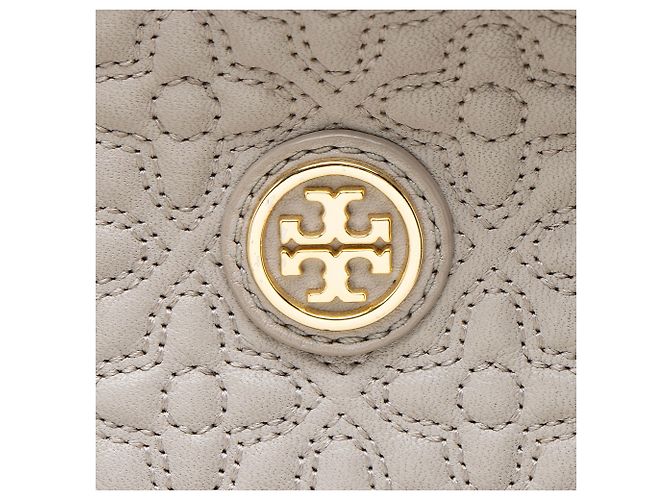 Tory Burch Bryant Slouchy Quilted Leather Tote Grau - Ansicht 10