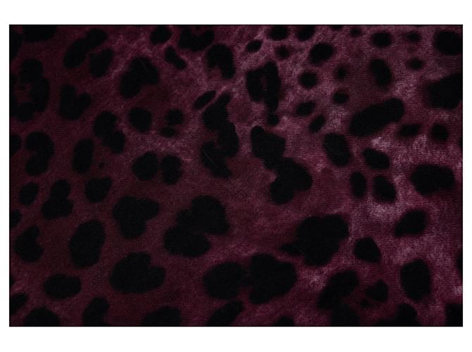 Dolce & Gabbana, sciarpa con stampa leopardata viola Porpora - vista 4