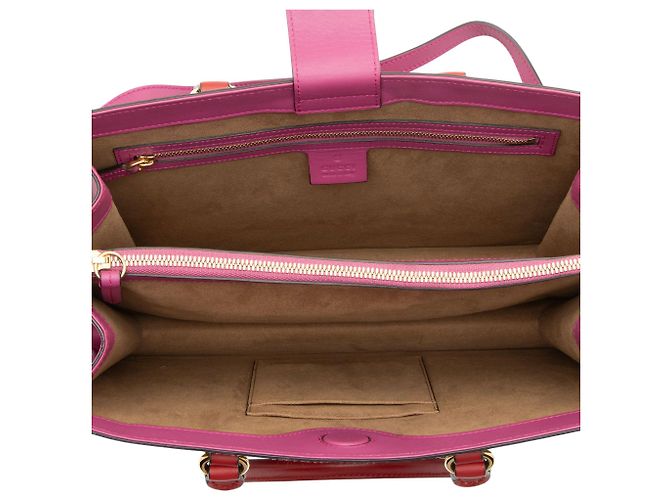 Small tote Gucci GG Supreme Linea Marrone Beige - vista 7