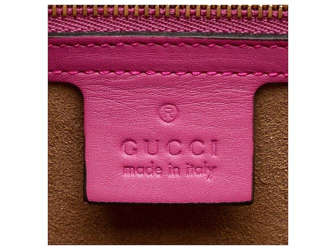Small tote Gucci GG Supreme Linea Marrone Beige - vista 8