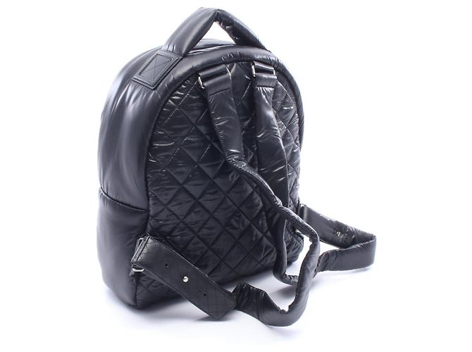 Chanel Nylon-Leder Cocoon Rucksack Schwarz - Ansicht 3