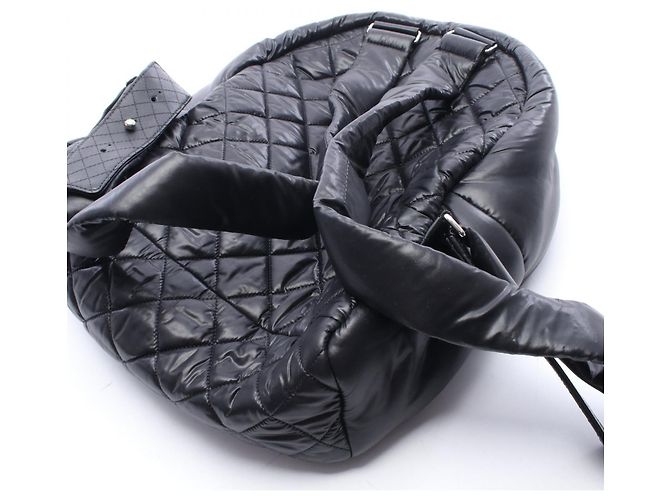 Chanel Nylon-Leder Cocoon Rucksack Schwarz - Ansicht 5
