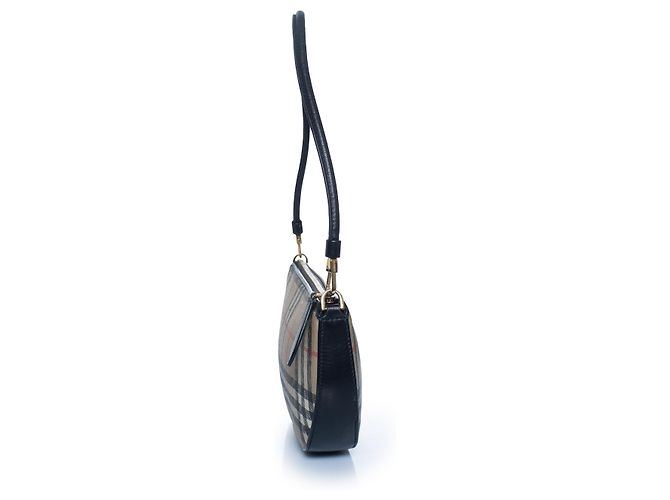 Burberry, borsa a tracolla Olympia Nova check Marrone - vista 3