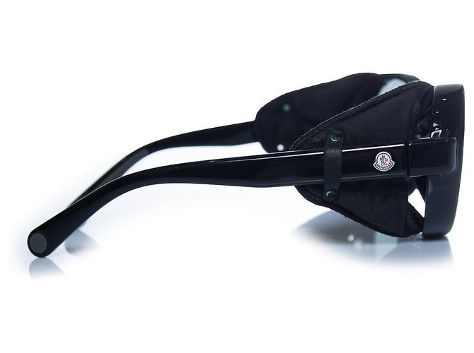 Moncler, aviator rotondo con lenti specchiate Nero - vista 5