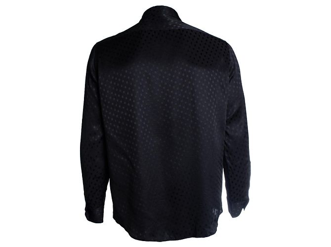 Céline Celine, camicia a pois nera Nero - vista 3