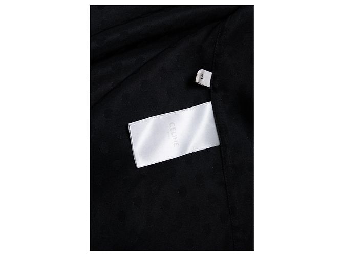 Céline Celine, camicia a pois nera Nero - vista 6