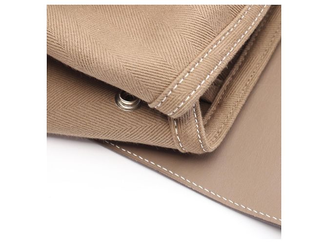 Hermès Borsa in pelle Hermes Valparaiso MM Beige Marrone - vista 10