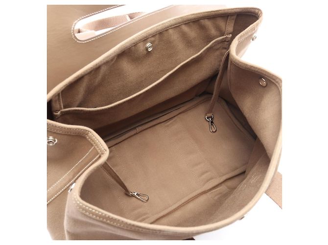 Hermès Borsa in pelle Hermes Valparaiso MM Beige Marrone - vista 4