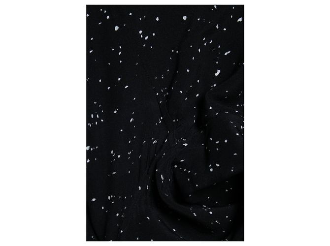 Saint Laurent, Hemd mit Farbspritzern Schwarz - Ansicht 8